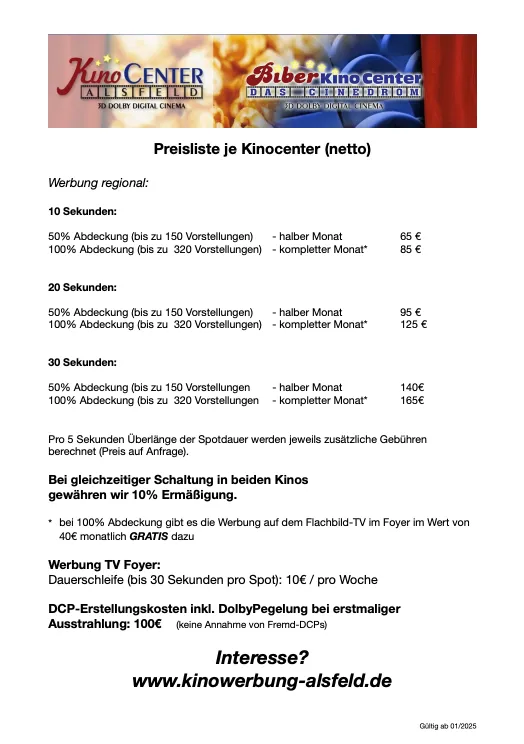 Preisliste